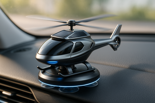 Solar Car Helicopter | Helicopter Car Air Freshener | Rotating Solar Car Helicopter | Solar Car Freshener | Solar Powered Helicopter Car Perfume Diffuser | Dynamic Solar Powered Helicopter | Innovative Solar Car Air Freshener | Solar Car Dashboard Helicopter | Solar Car Air Purifier | Stylish Autorotation Decoration For Car Interior